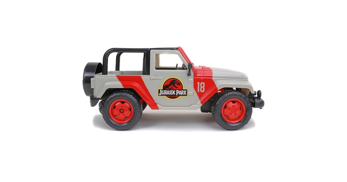Jada Toys Jurassic Park RC Jeep Wrangler(beige/rot, 1:16)