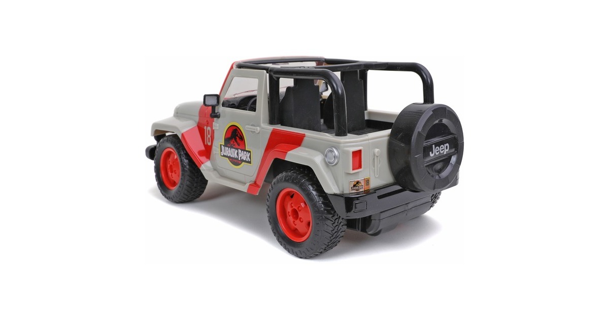 Jada Toys Jurassic Park RC Jeep Wrangler(beige/rot, 1:16)