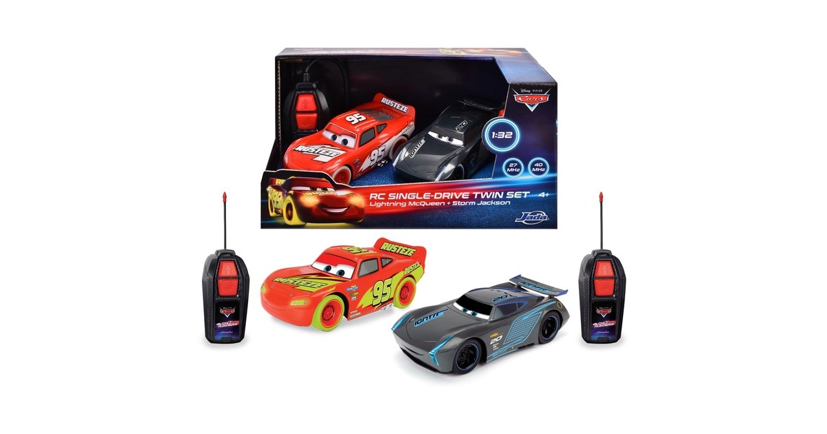 Jada Toys RC Cars Glow Racers - Twin Pack(2x 14 cm , 27 MHz)