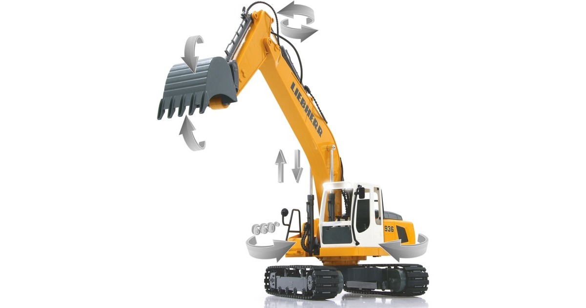Jamara Bagger Liebherr R936 2,4G, RC(gelb, 1:20)