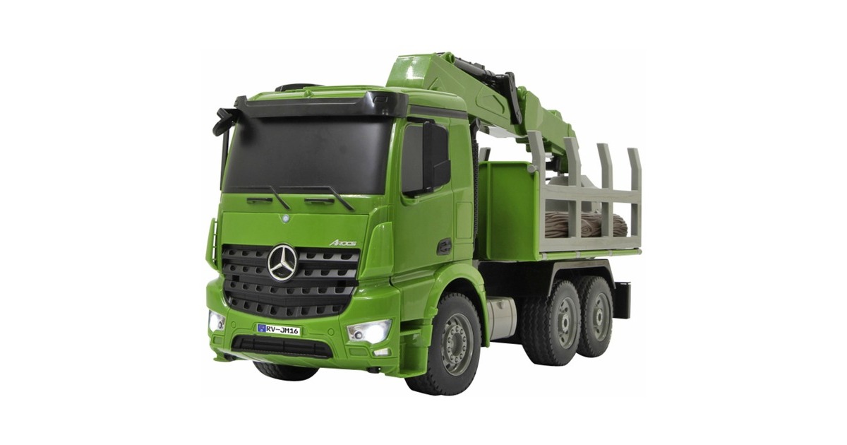 Jamara Holztransporter Mercedes-Benz Arocs(grün, 1:20)