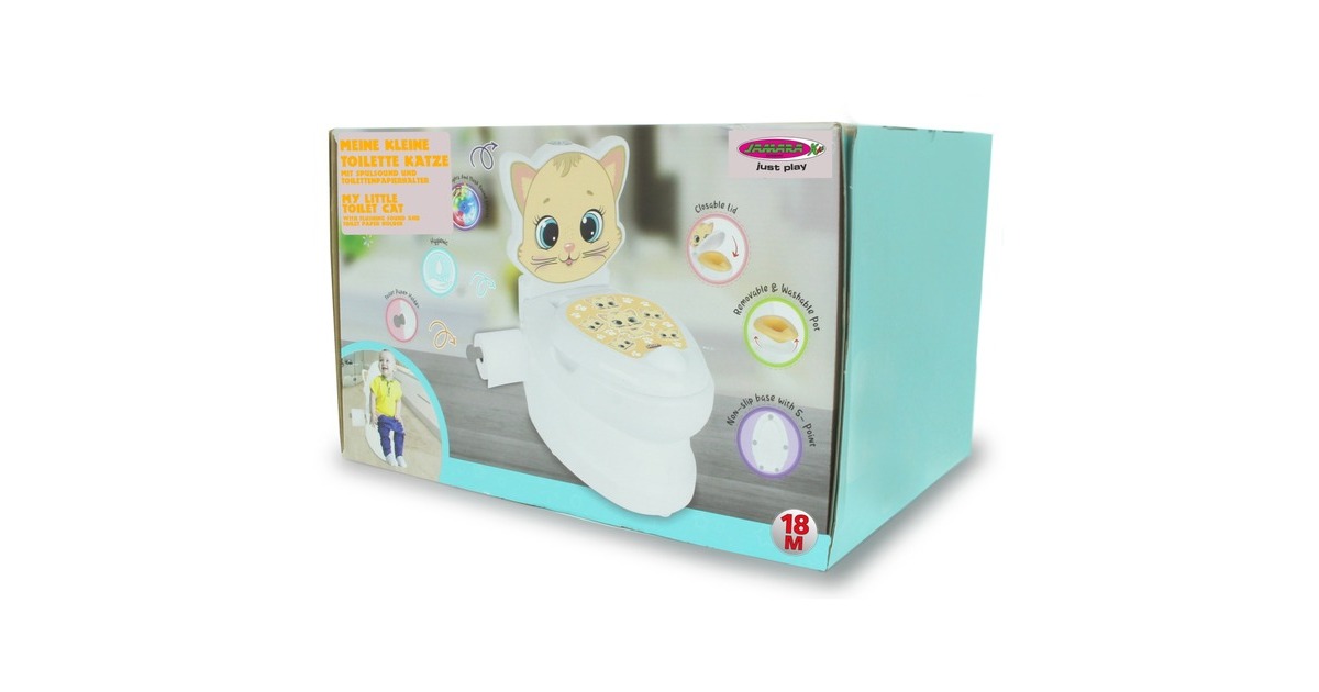 Jamara Meine kleine Toilette Katze, Töpfchen(weiß/mehrfarbig)