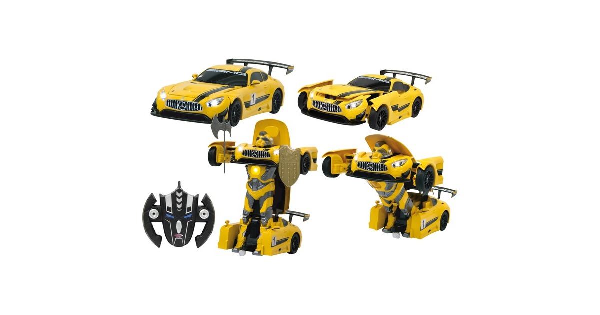 Jamara Mercedes AMG GT3 transformable 2,4 GHz(gelb/grau, 1:14)