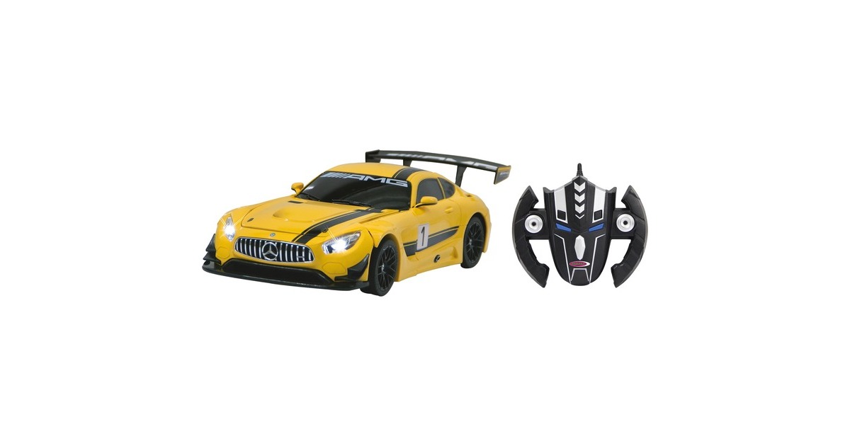 Jamara Mercedes AMG GT3 transformable 2,4 GHz(gelb/grau, 1:14)