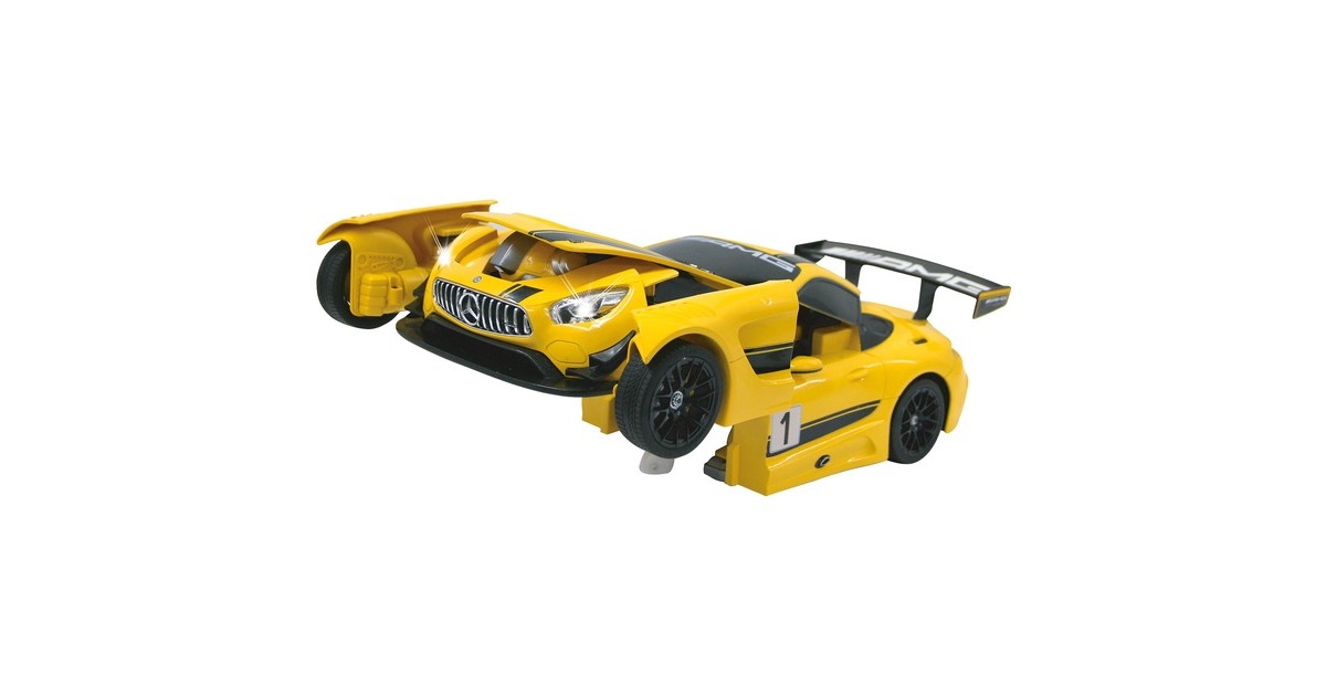 Jamara Mercedes AMG GT3 transformable 2,4 GHz(gelb/grau, 1:14)