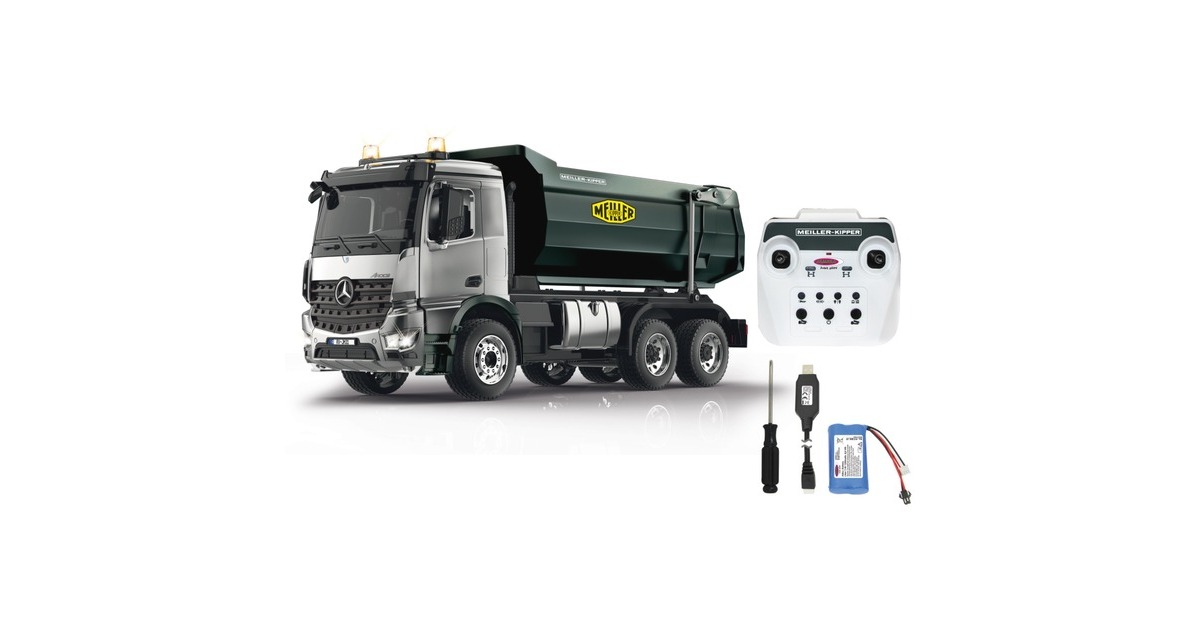 Jamara Muldenkipper Mercedes-Benz Arocs Metal Meiller(silber/schwarz, 1:20)