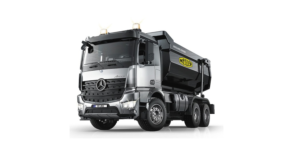Jamara Muldenkipper Mercedes-Benz Arocs Metal Meiller(silber/schwarz, 1:20)