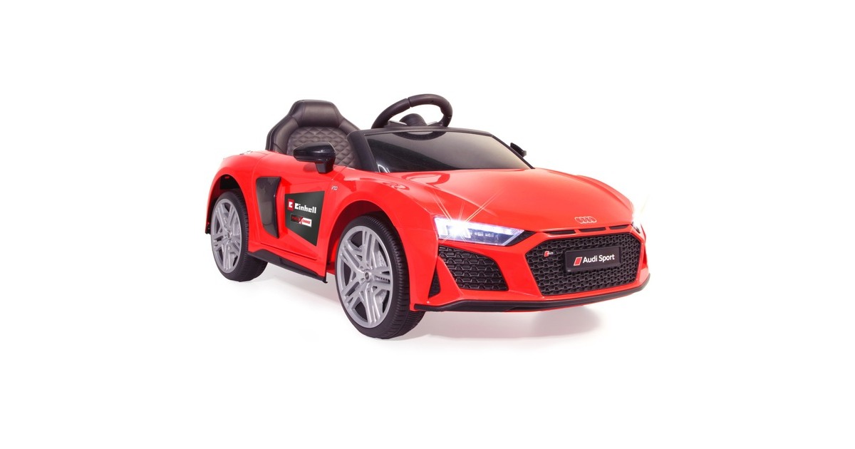 Jamara Ride-on Audi R8 Spyder, Kinderfahrzeug(rot, 18V, Einhell Power XChange)