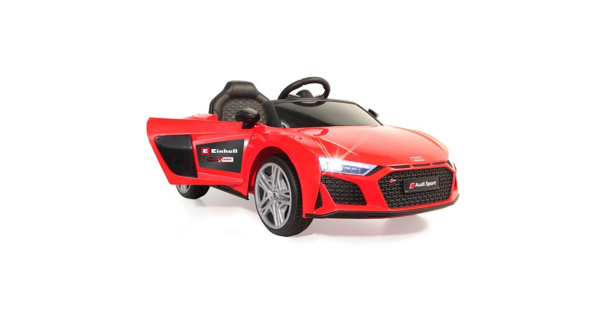 Jamara Ride-on Audi R8 Spyder, Kinderfahrzeug(rot, 18V, Einhell Power XChange)