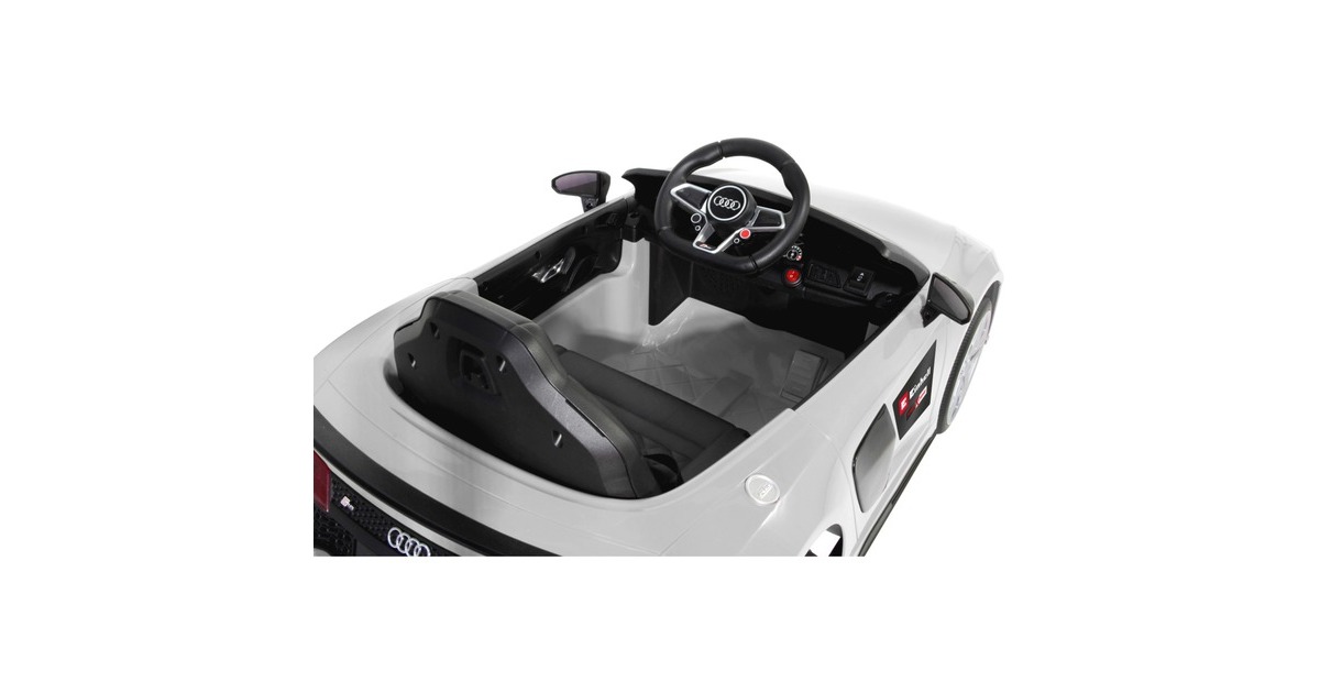 Jamara Ride-on Audi R8 Spyder, Kinderfahrzeug(weiß, 18V, Einhell Power XChange)