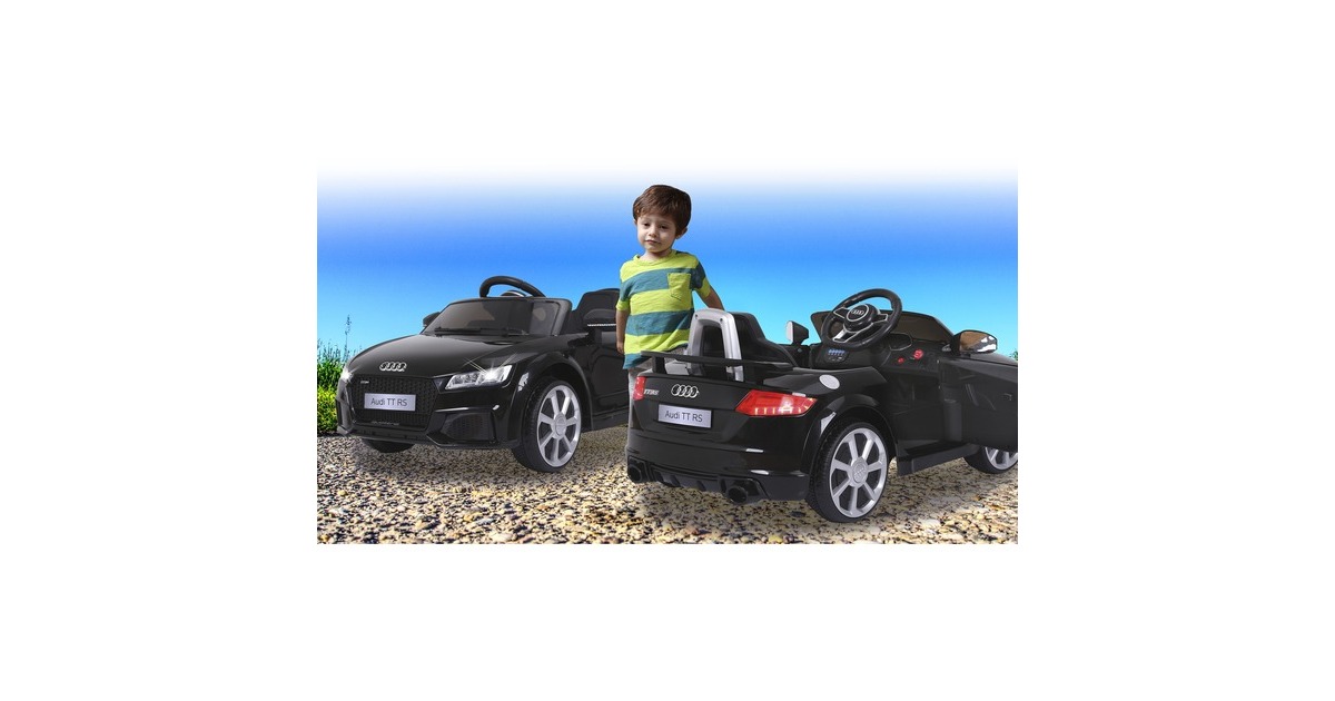 Jamara Ride-on Audi TT RS, Kinderfahrzeug(schwarz, 12 V)
