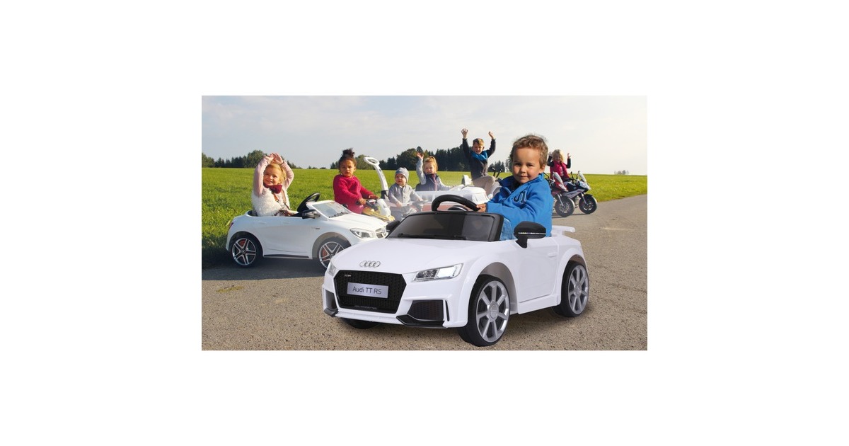 Jamara Ride-on Audi TT RS, Kinderfahrzeug(weiß, 12 V)