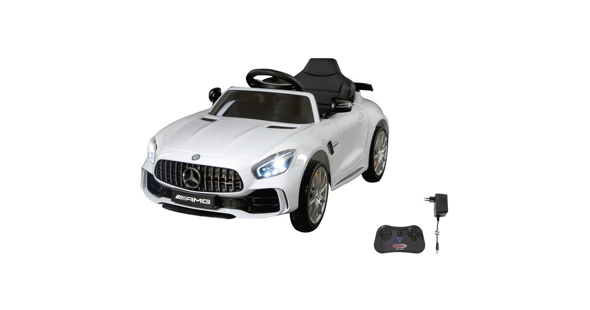 Jamara Ride-on Mercedes-Benz AMG GT R, Kinderfahrzeug(weiß, 12 V)