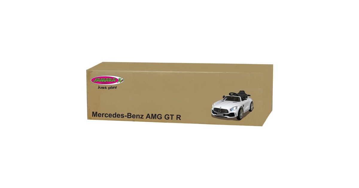 Jamara Ride-on Mercedes-Benz AMG GT R, Kinderfahrzeug(weiß, 12 V)
