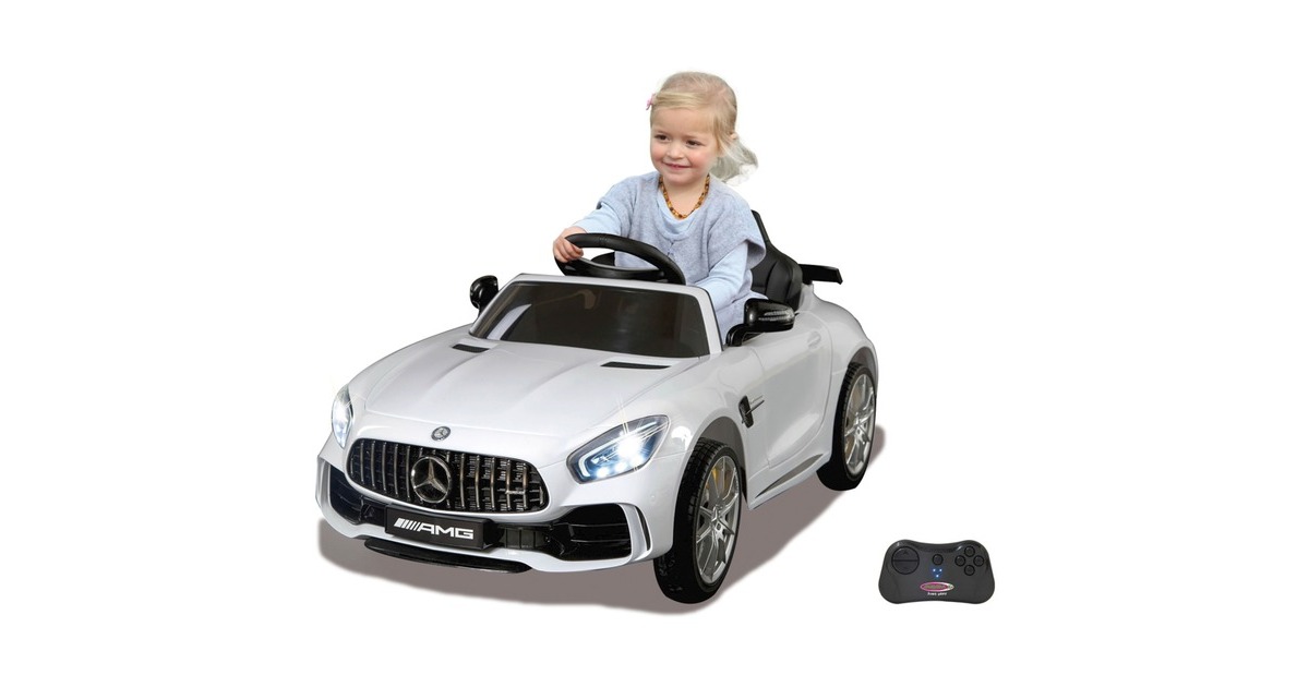 Jamara Ride-on Mercedes-Benz AMG GT R, Kinderfahrzeug(weiß, 12 V)