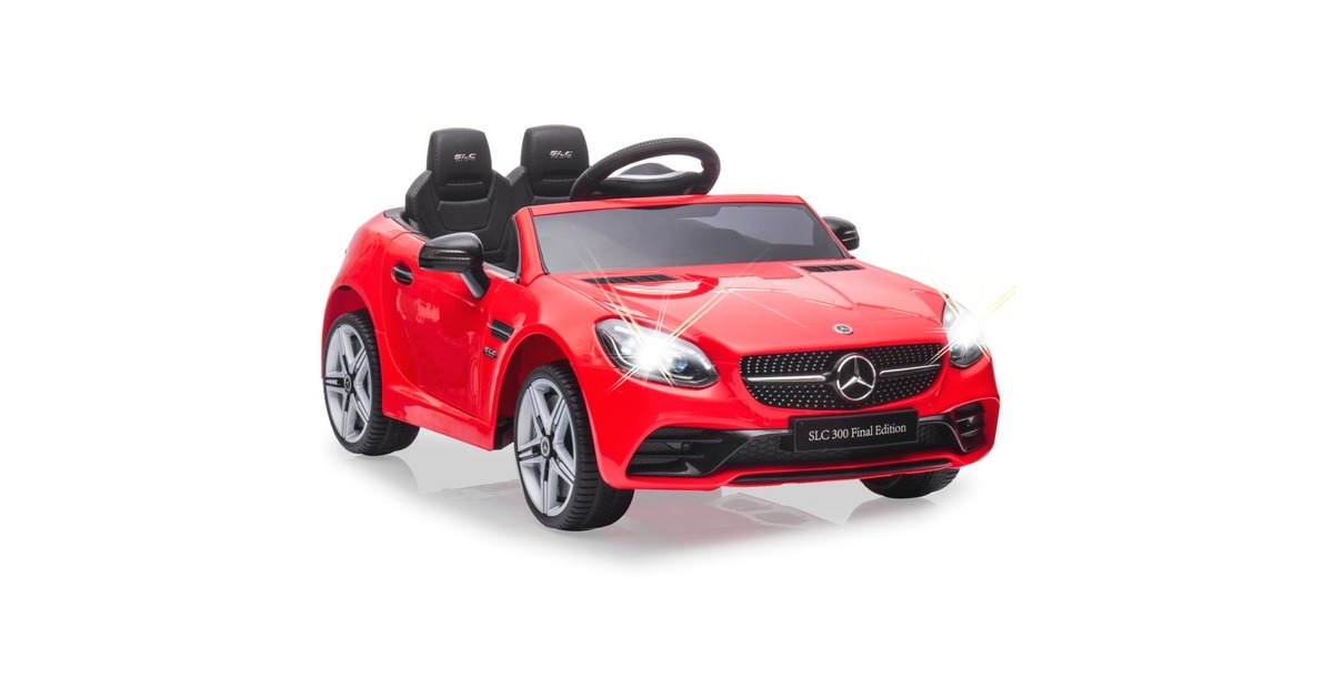Jamara Ride-on Mercedes-Benz SLC, Kinderfahrzeug(rot, 12V)