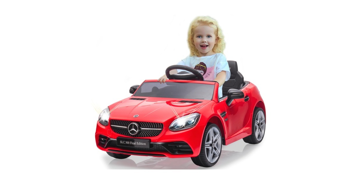 Jamara Ride-on Mercedes-Benz SLC, Kinderfahrzeug(rot, 12V)