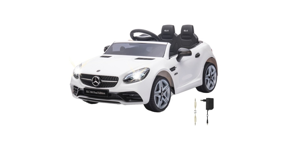 Jamara Ride-on Mercedes-Benz SLC, Kinderfahrzeug(weiß, 12V)