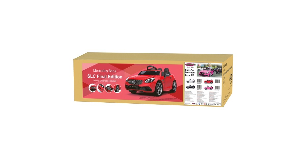 Jamara Ride-on Mercedes-Benz SLC, Kinderfahrzeug(weiß, 12V)