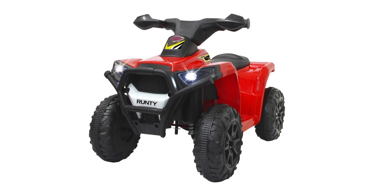 Jamara Ride-on Mini Quad Runty, Kinderfahrzeug(rot/schwarz, 6 V)