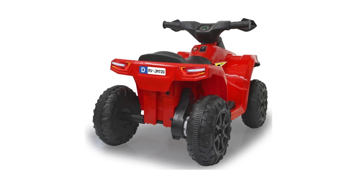 Jamara Ride-on Mini Quad Runty, Kinderfahrzeug(rot/schwarz, 6 V)