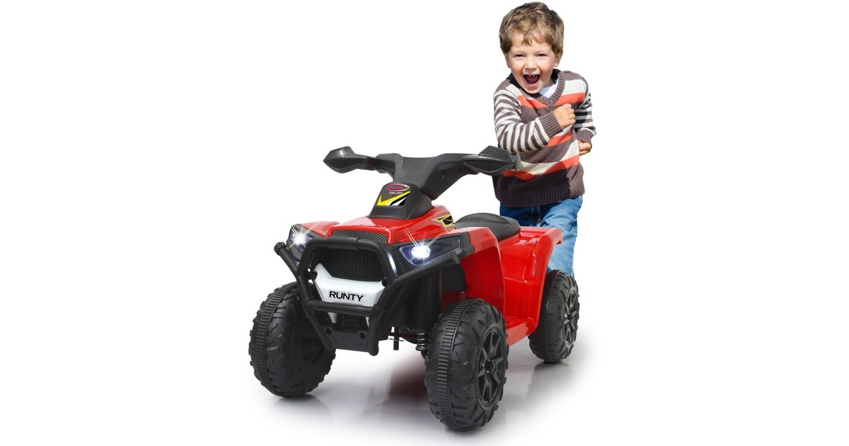 Jamara Ride-on Mini Quad Runty, Kinderfahrzeug(rot/schwarz, 6 V)