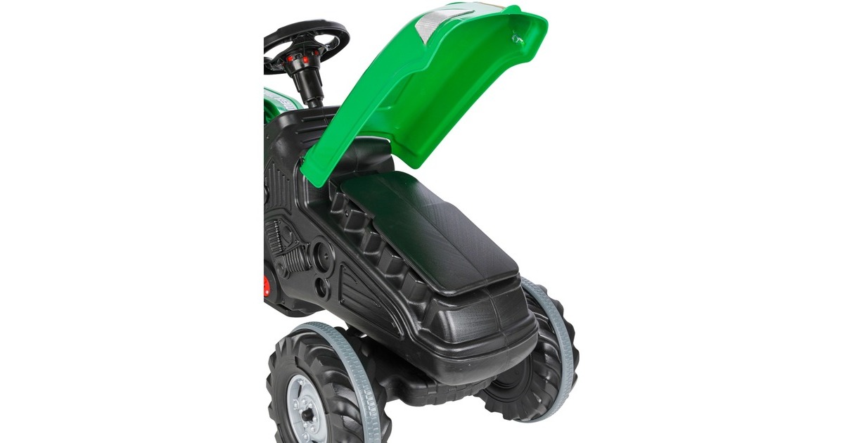 Jamara Ride-on Traktor Big Wheel, Kinderfahrzeug(grün/grau, 12 V)