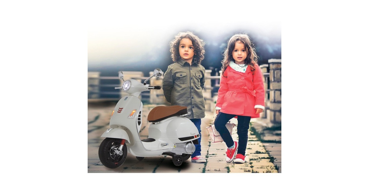 Jamara Ride-on Vespa GTS 125, Kinderfahrzeug(weiß, 12 V)