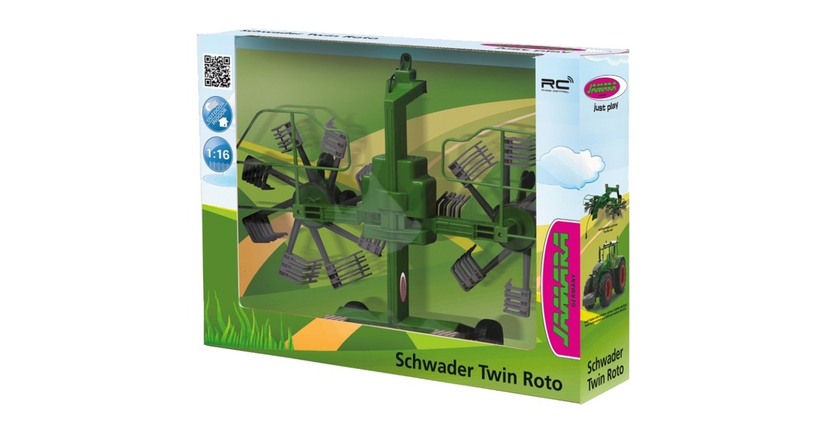 Jamara Schwader Twin Roto für Fendt 1050, RC(grün/grau, 1:16)