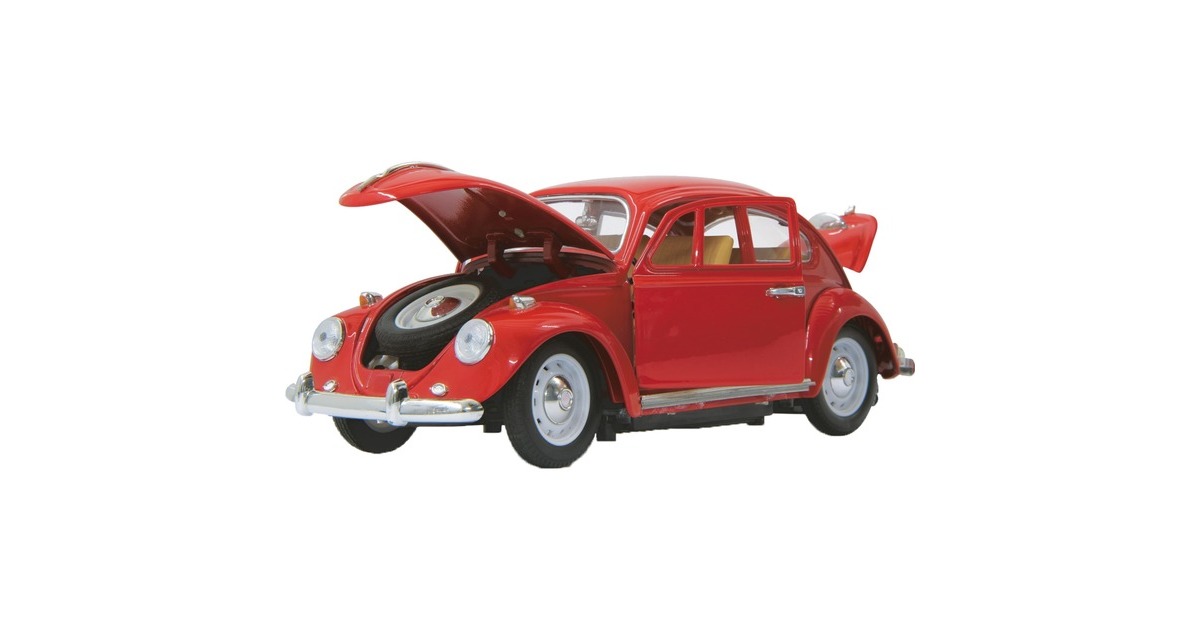 Jamara VW Käfer Die Cast rot, RC(rot, 1:18)