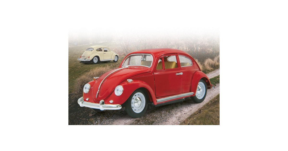 Jamara VW Käfer Die Cast rot, RC(rot, 1:18)