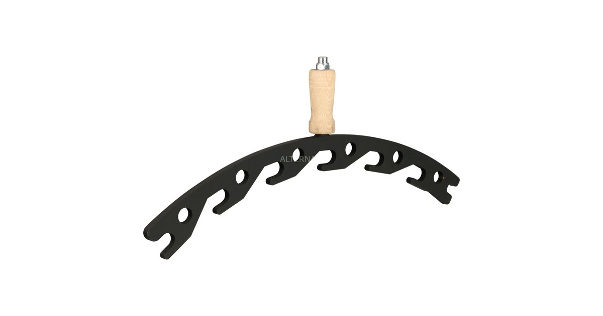 Joe´s Barbeque Massiver Deckelhalter (groß), Halterung(schwarz, für Chuckwagon / Longhorn)