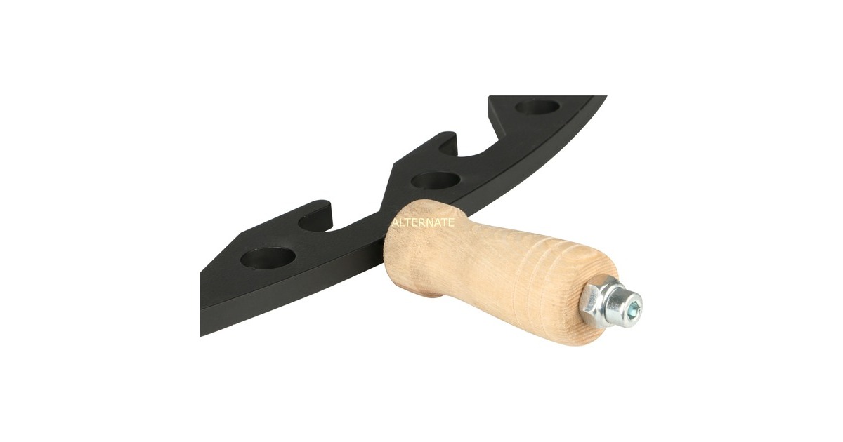 Joe´s Barbeque Massiver Deckelhalter (groß), Halterung(schwarz, für Chuckwagon / Longhorn)