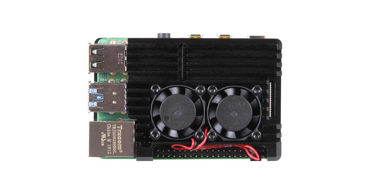 Joy-IT Aluminiumgehäuse + FAN Raspberry Pi 4