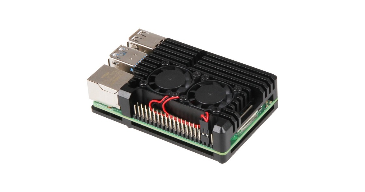Joy-IT Aluminiumgehäuse + FAN Raspberry Pi 4