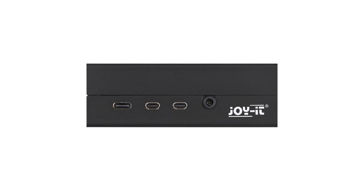 Joy-IT Aluminiumgehäuse für Raspberry Pi 4 B(schwarz)