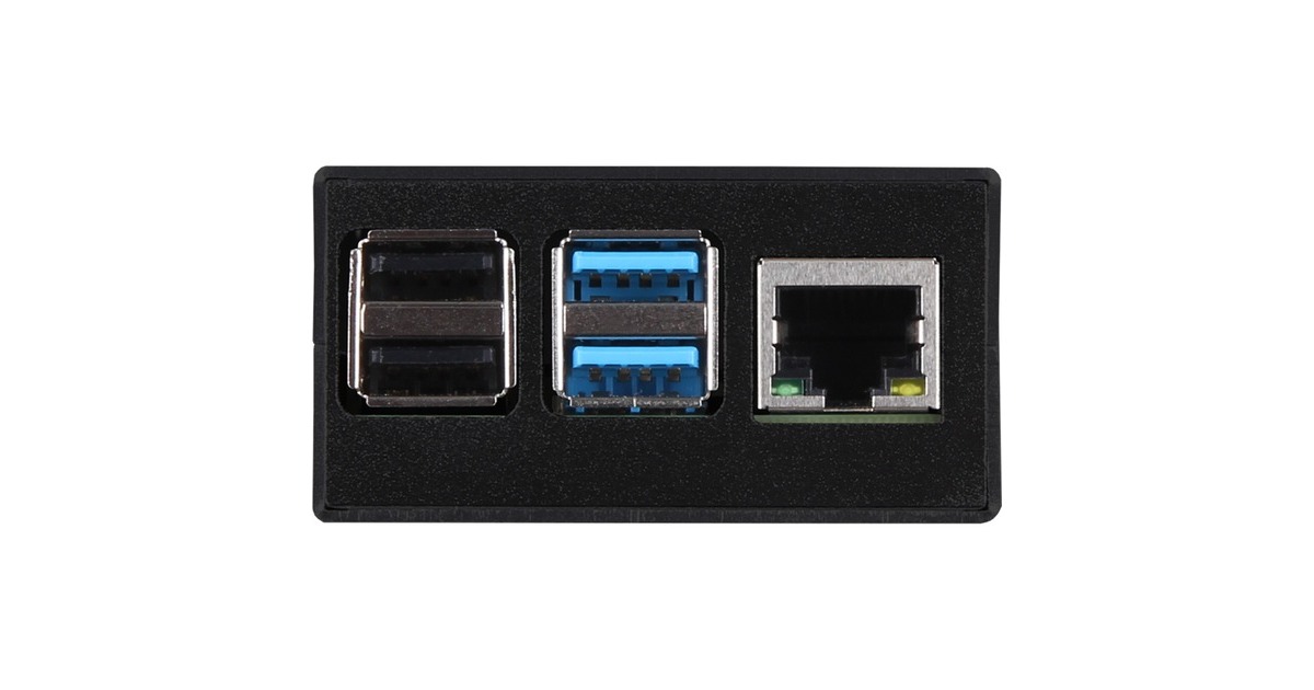 Joy-IT Aluminiumgehäuse für Raspberry Pi 4 B(schwarz)