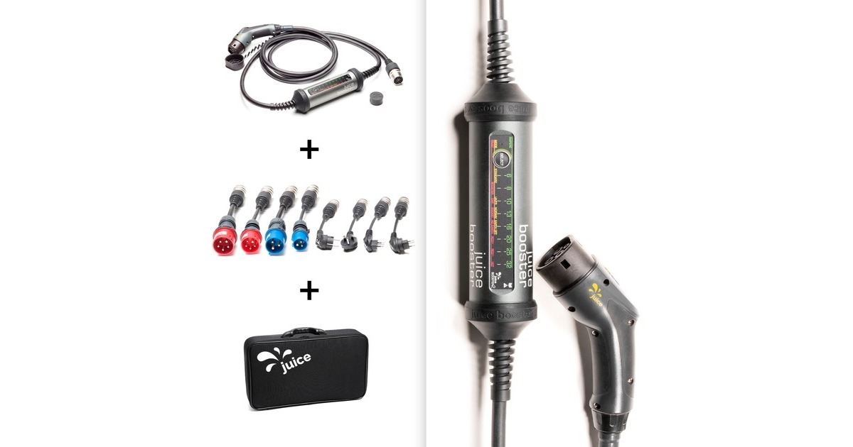 Juice Technology JUICE BOOSTER 2 Europe Traveller Set, Wallbox(anthrazit/schwarz, 1,4 - 22 kW, 3,1 Meter Kabel, Outlet) Juice Technology JUICE BOOSTER 2 Europe Traveller Set, Wallbox(anthrazit/schwarz, 1,4 - 22 kW, 3,1 Meter Kabel, Outlet)