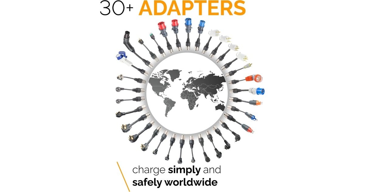 Juice Technology JUICE BOOSTER 2 Europe Traveller Set, Wallbox(anthrazit/schwarz, 1,4 - 22 kW, 3,1 Meter Kabel)