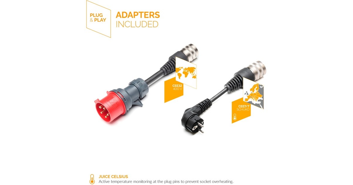 Juice Technology JUICE BOOSTER 2 German Basic Set, Wallbox(anthrazit/schwarz, 1,4 - 22 kW, 3,1 Meter Kabel)