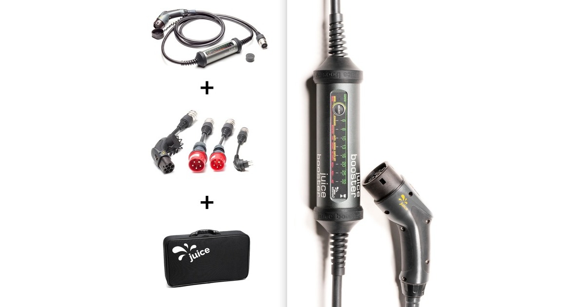 Juice Technology JUICE BOOSTER 2 Swiss EV Set, Wallbox(anthrazit/schwarz, 1,4 - 22 kW, 3,1 Meter Kabel) Juice Technology JUICE BOOSTER 2 Swiss EV Set, Wallbox(anthrazit/schwarz, 1,4 - 22 kW, 3,1 Meter Kabel)
