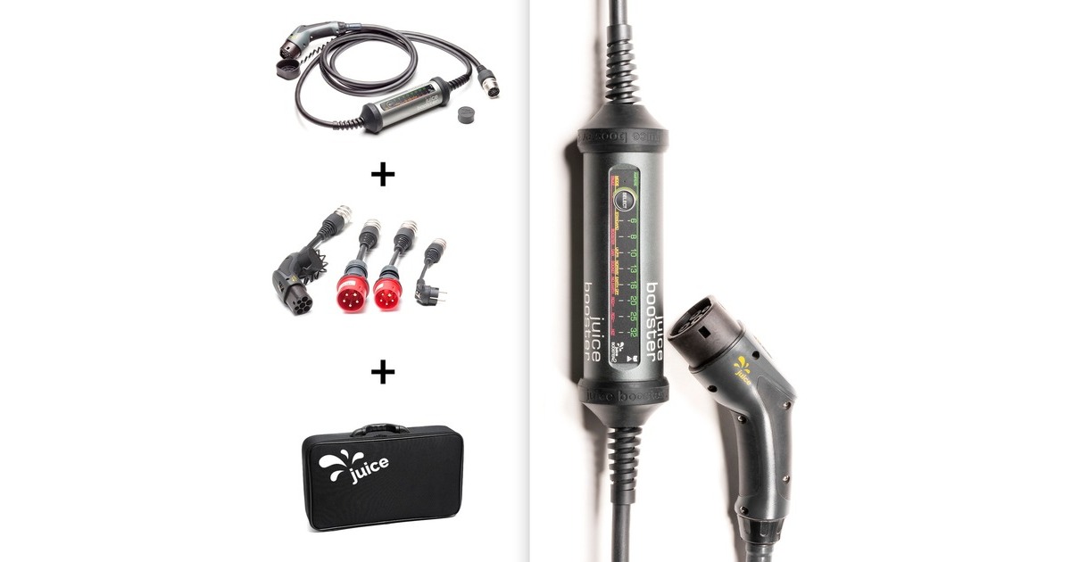 Juice Technology JUICE BOOSTER 2 Traveller Plus EV Set (EU), Wallbox(anthrazit/schwarz, 1,4 - 22 kW, 3,1 Meter Kabel) Juice Technology JUICE BOOSTER 2 Traveller Plus EV Set (EU), Wallbox(anthrazit/schwarz, 1,4 - 22 kW, 3,1 Meter Kabel)