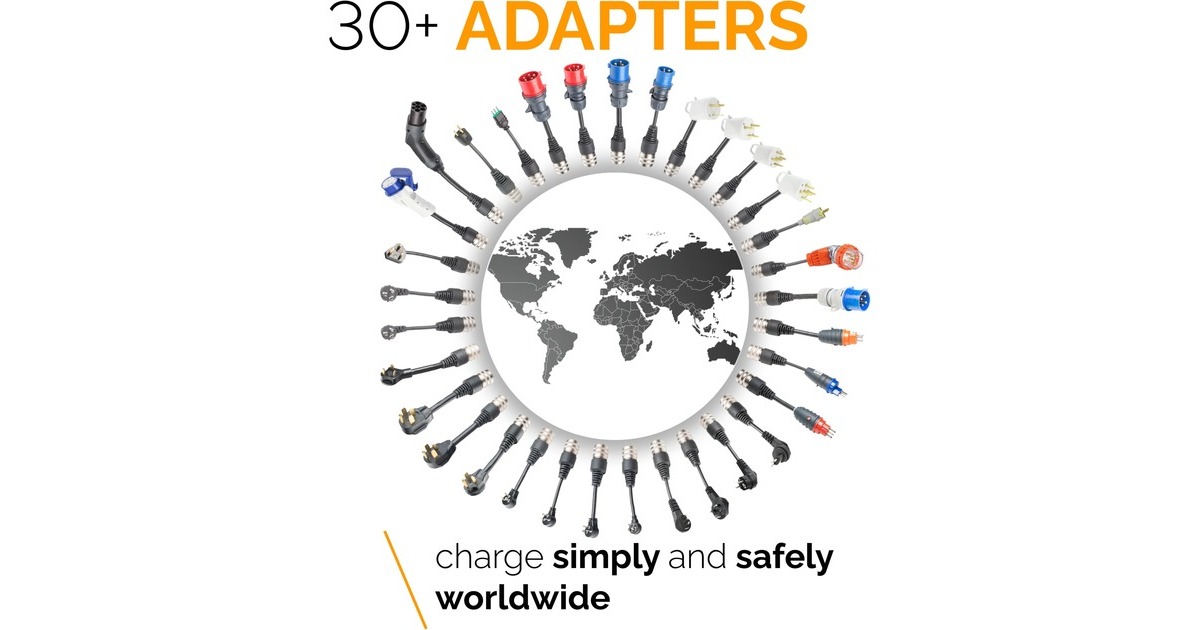 Juice Technology JUICE BOOSTER 3 air EUROPE Traveller Set, Wallbox(anthrazit/schwarz, 1,4 - 11 kW, 3,1 Meter Kabel)