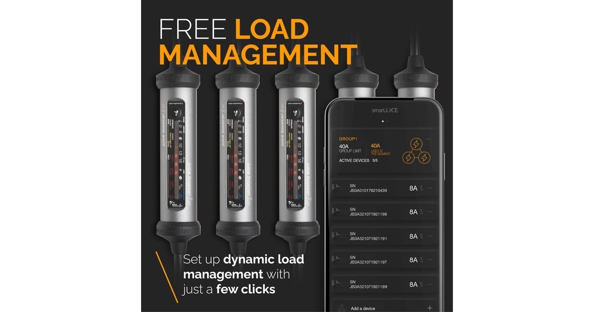 Juice Technology JUICE BOOSTER 3 air MASTER Traveller Set, Wallbox(anthrazit/schwarz, 1,4 - 11 kW, 8,1 Meter Kabel)