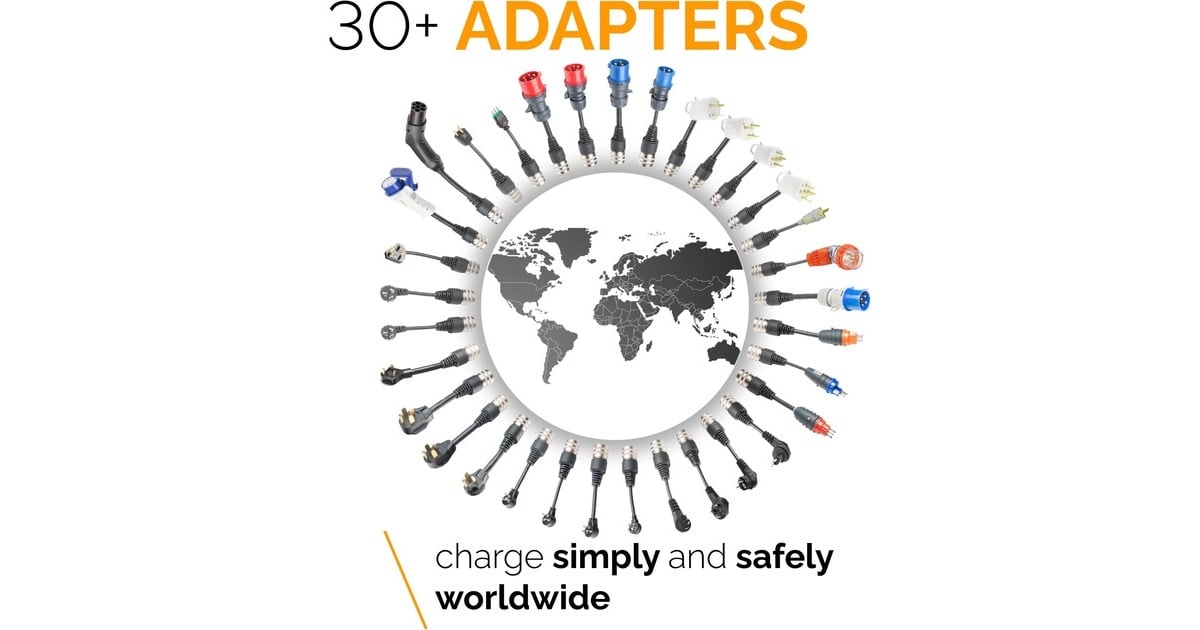 Juice Technology JUICE BOOSTER 3 air MASTER Traveller Set, Wallbox(anthrazit/schwarz, 1,4 - 11 kW, 8,1 Meter Kabel)