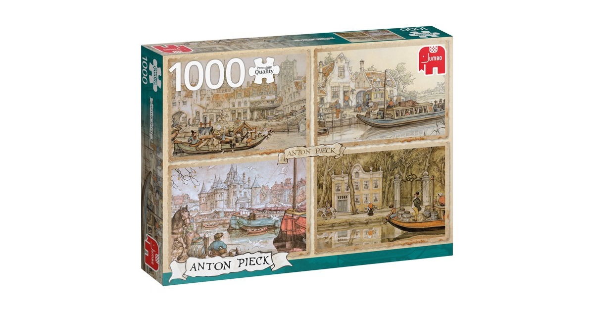 Jumbo Puzzle Anton Pieck, Kanalboote