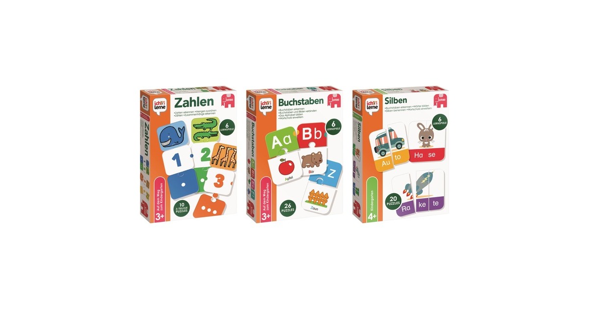 JumboIch lerne Zahlen, Buchstaben und Silben, Lernspiel
