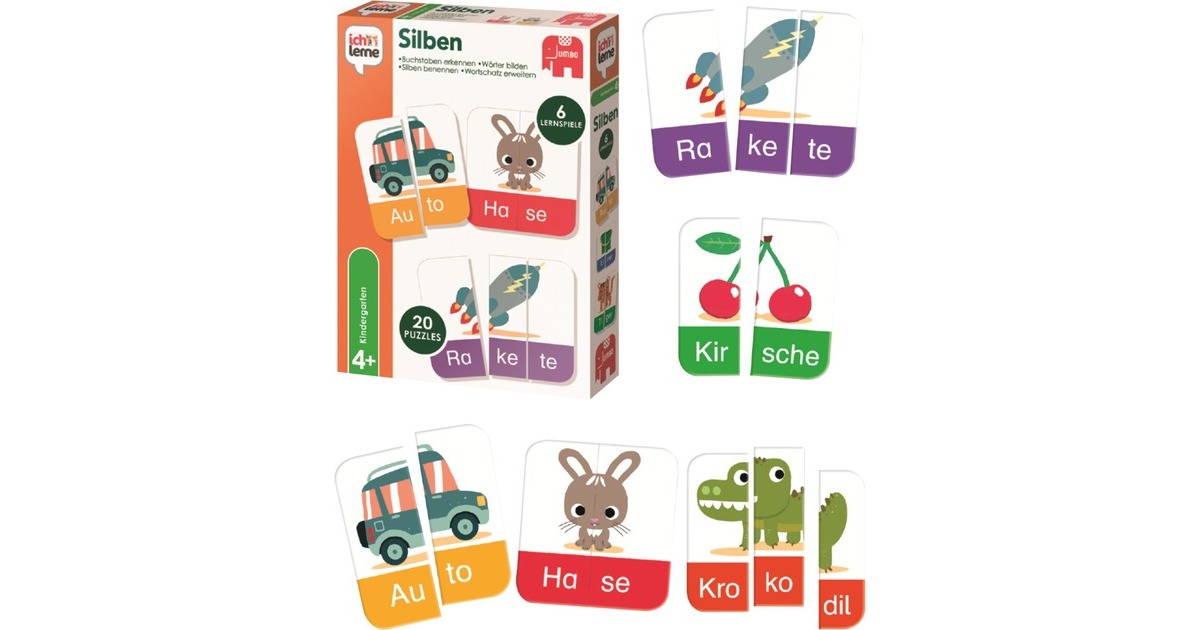 JumboIch lerne Zahlen, Buchstaben und Silben, Lernspiel