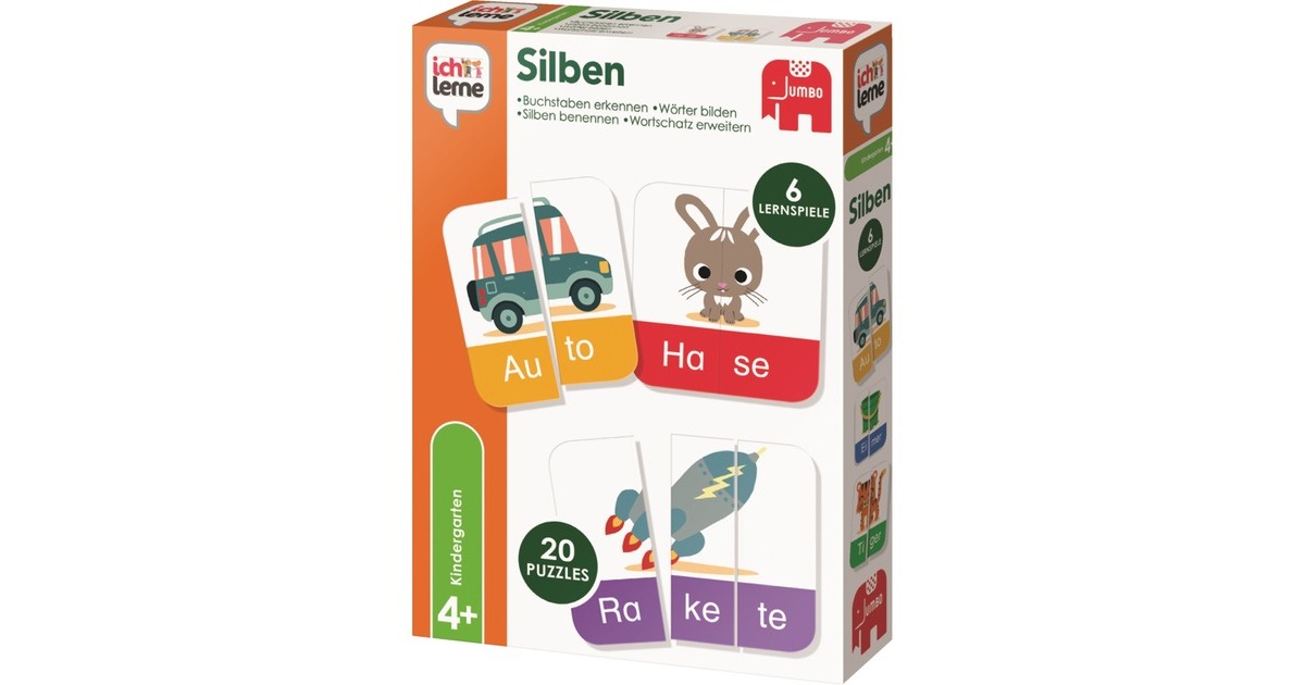 JumboIch lerne Zahlen, Buchstaben und Silben, Lernspiel