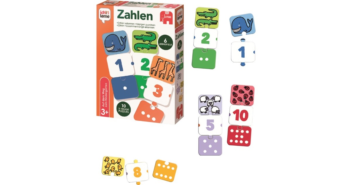 JumboIch lerne Zahlen, Buchstaben und Silben, Lernspiel